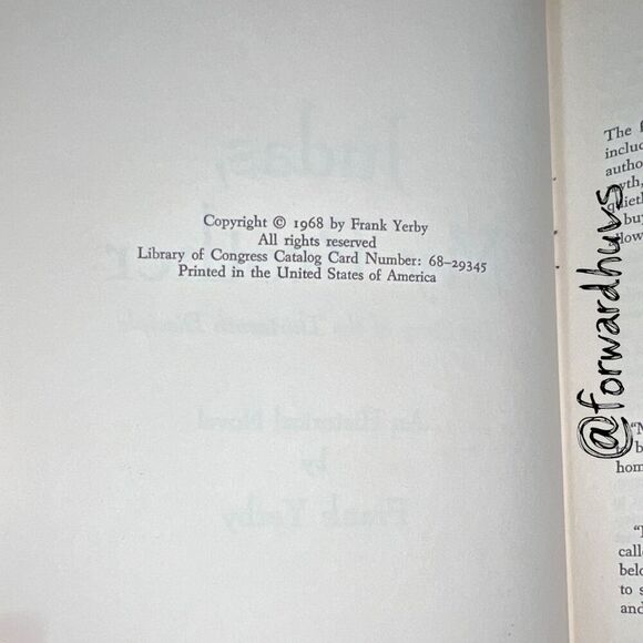 Judas, My Brother by Frank Yerby – Book Club Edition, 1968 - Picture 8 of 11